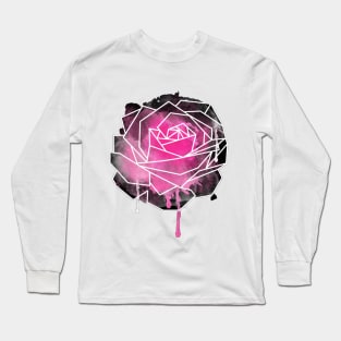 Pink Flower Long Sleeve T-Shirt